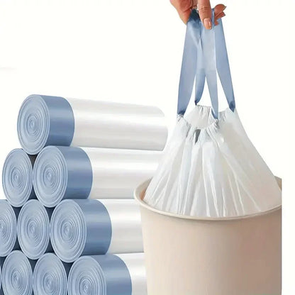 Drawstring Garbage Bag Household Portable Kitchen, Thickened Large Student Dormitory, Automatic Closing Thick Plastic Bag.