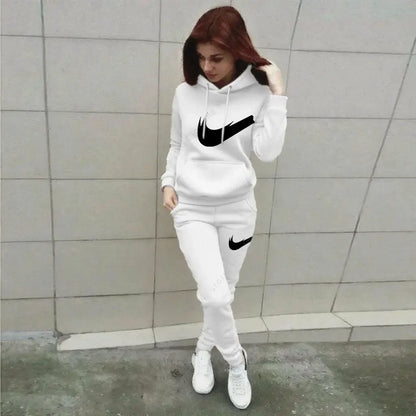 Hoodie Pants Sets Women 2pcs Sports Outfits, 2025 Home Outdoor Jogging New Designer, Autumn Winter Tracksuit.