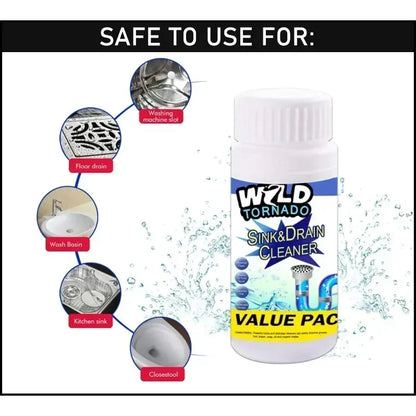 Sink Drain Cleaner Chemical for Kitchen, Toilet, Pipe Dredging Clear, Pipe Sink Cleaner.