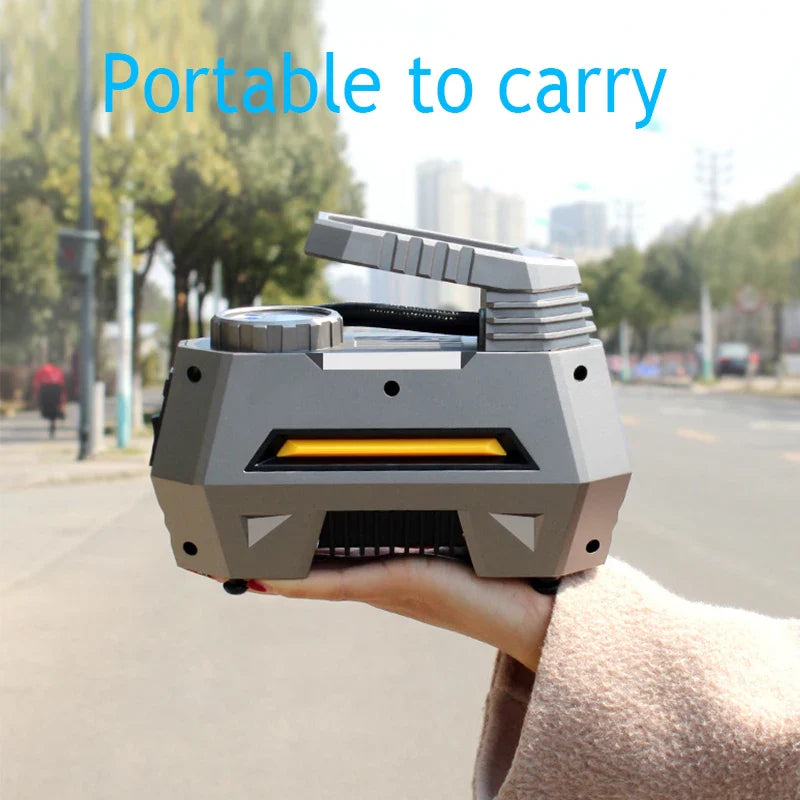 Car Air Compressor Portable  Pump 12V Automobile Tire Inflator.