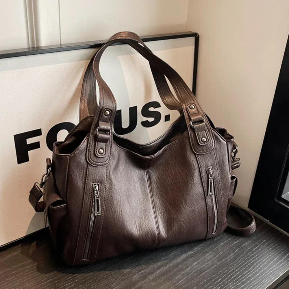 Soft Interior Compartment Shoulder Bags, 2026 High Quality Contrasting Colors Bags for Women.