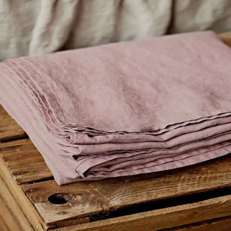 100% Pure Linen Bed Sheet Ultimate Comfort,  Natural Eco-Friendly  Durable, Queen California King