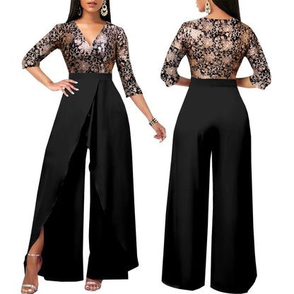 Women Dress Elegant Flower Party Dress, Off the Shoulder Short Sleeve, Slit Maxi Long Dresses for Woman.