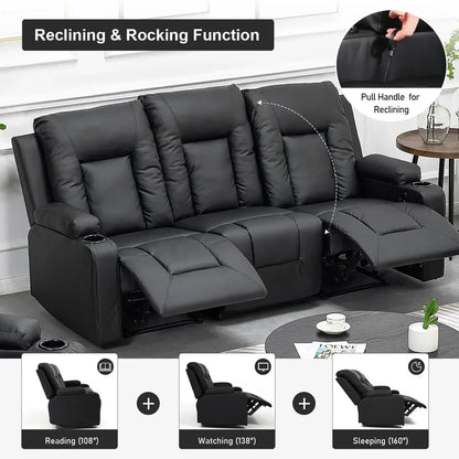 Recliner Chair Set, Leather Recliner Living Room Furniture Sets, Recliner Sofa Loveseat.