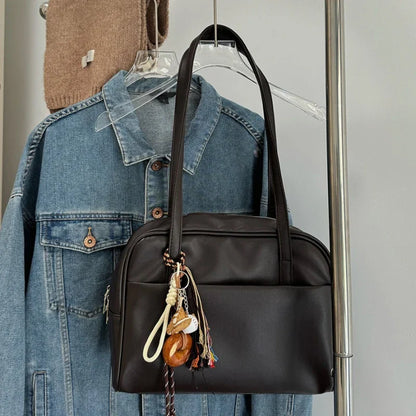 Large Capacity Single Shoulder Women's Bag, Versatile Vintage Underarm Bag.