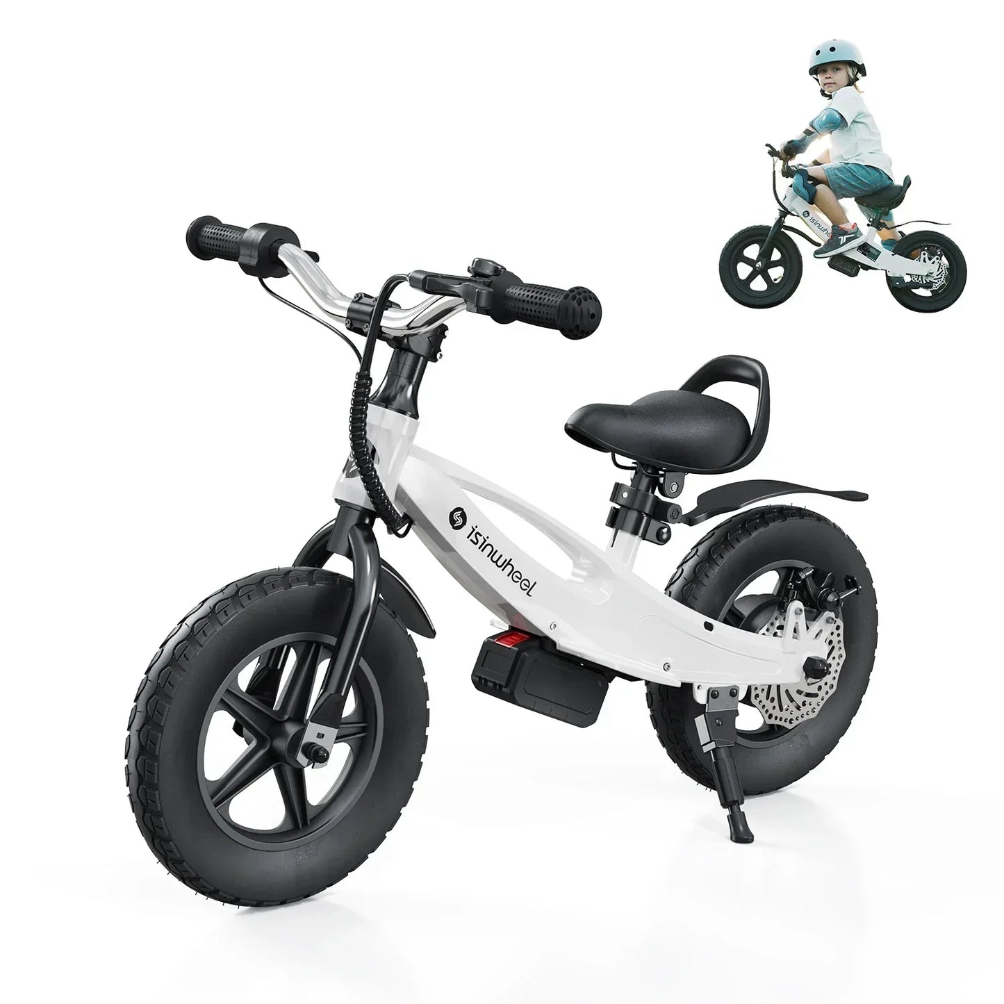 SK12 Children's Electric Bicycle,18V 2.5Ah Battery,150W Motor 12 inch tire Children E-bike.