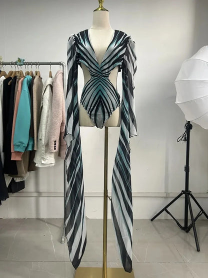 2026 New for Women Swimwear Bodysuit,  Sexy Fashion Print Swim Suit, One Piece Swimsuit.