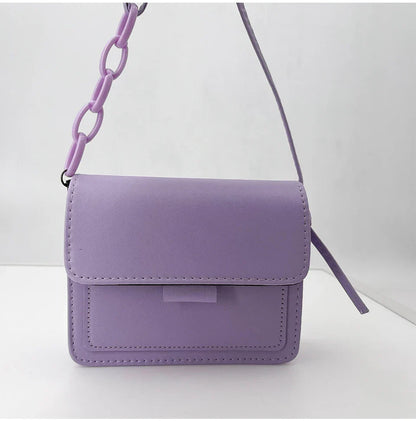 Fashion Brand Women's Small Crossbody Bag | Lightweight PU Leather Messenger Bag (Flap Handbag Purse, Summer Travel Bag for Female)
