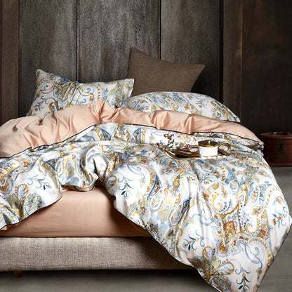 Egyptian cotton bed linen sheets, bedding sets, duvet cover.  pastoral Princess bedspreads.
