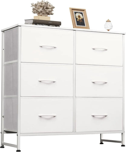 Dresser for Bedroom, 6 Drawer Double Dresser