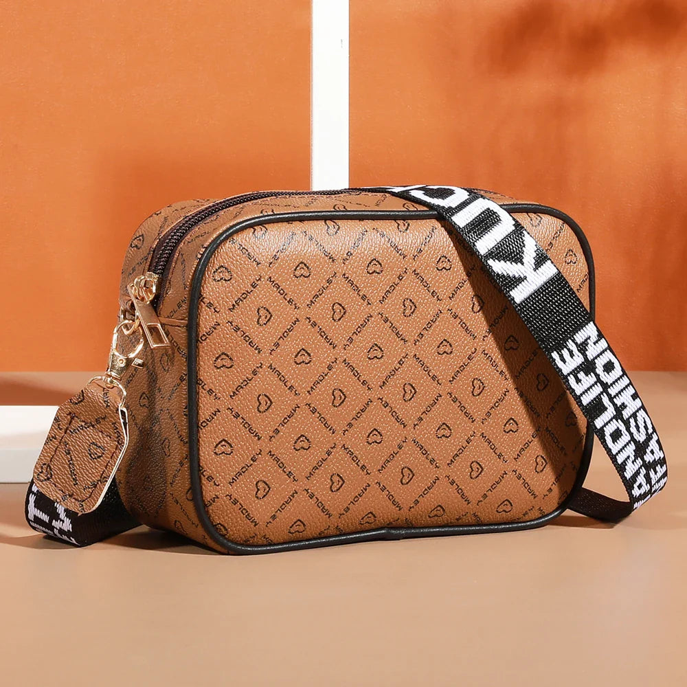 Fashion Multifunctional Small Crossbody Bag | Unisex Mini Wallet & Shoulder Bag for Daily Use & Travel (Plaid Pattern)