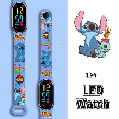 Stitch Children Watches Girls Waterproof Sport ,Touch Screen Watch Digital Clock Bracelet Gifts.