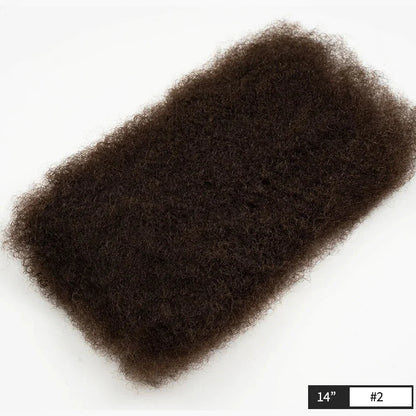QVR Afro Kinky Curly Bulk Human Hair | No Attachment | Remy Hair | Natural Color | Dreadlock & Braiding Hair
