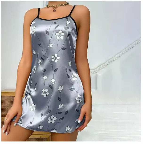Women Nightwear Clothes Sexy Black Nightdress For Woman
