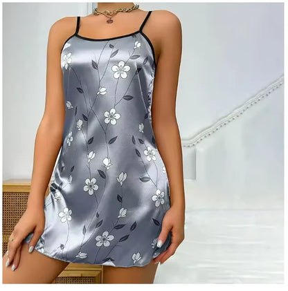 Women Nightwear Clothes Sexy Black Nightdress For Woman