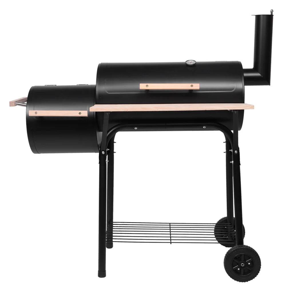 Oil Drum Charcoal Furnace, High Temperature Spray Paint (500-600 Degrees) 15cm Plastic Wheel.