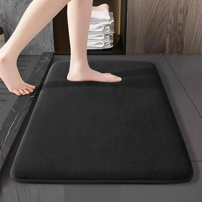 Super absorbent floor mat, anti slip coral velvet door mat
