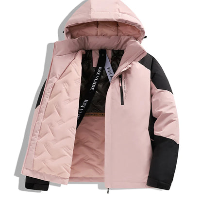 S-6XL large-sized outdoor rainproof cotton-padded jacket for men.