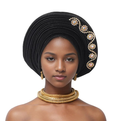 African Head tie Turbans for Women Muslim Headwear.