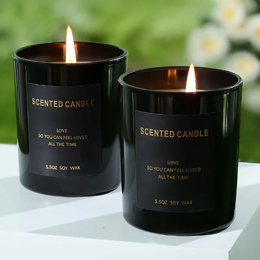 2Pcs Gift Box Set Aromatherapy Essential Oil Rattan Handmade Clear Scented Candle Lamp Companion Return Gift Fragrance Diffuser