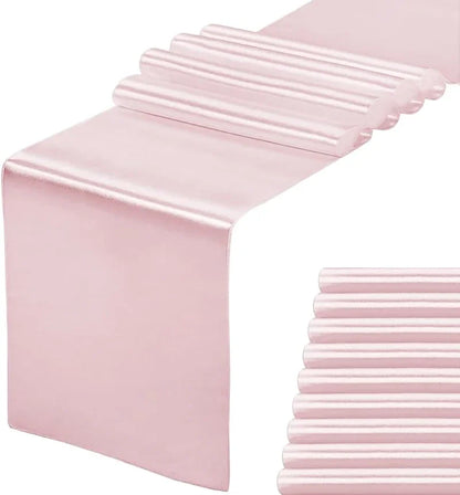 2-10PCS Satin Table Runner 30x275cm For Wedding, Party Events, Decoration, Birthday Parties ,Banquets, Decor, Graduations ,Engagements.