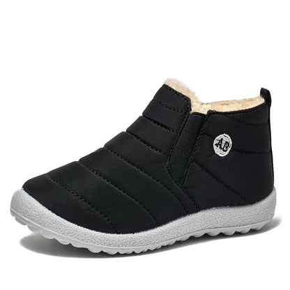 Winter Children Boots Plush Non-Slip Cotton Shoes Waterproof  Children Shoes Warm Fur Snow Boots.