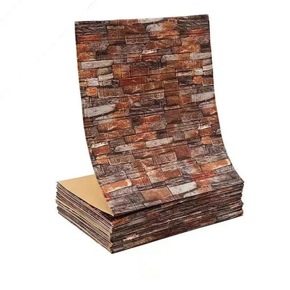 3D Self-Adhesive Wallpaper, 70cm*1/5/10m , Waterproof Brick Wall,  Living Room, Bedroom, Children's Room Home Decor