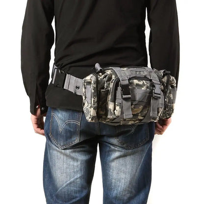 Fanny Pack for Men, Waterproof Cross-body Shoulder Sling Bag for Hiking, Outdoor Climbing Fishing Camping