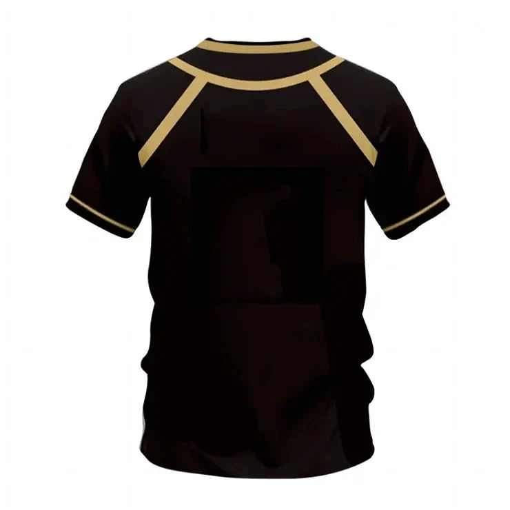 Jersey Pattern Vl Replika Blue Lock Anime Bastard, Munich Summer Men And Women 3D t- Shirt Casual T Shirt.