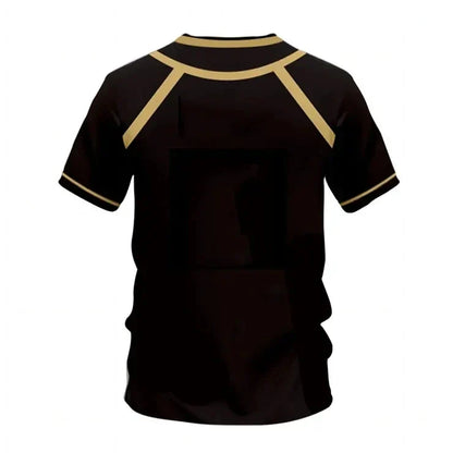 Jersey Pattern Vl Replika Blue Lock Anime Bastard, Munich Summer Men And Women 3D t- Shirt Casual T Shirt.