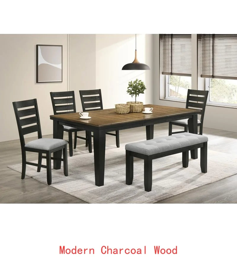 Bennox 5 Piece Counter Height Dining Set, Includes Table & 4 Barstools, Brown