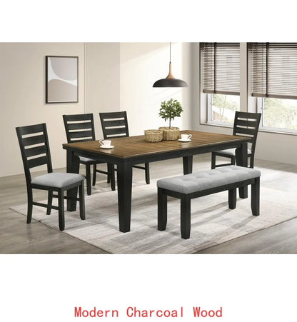 Bennox 5 Piece Counter Height Dining Set, Includes Table & 4 Barstools, Brown