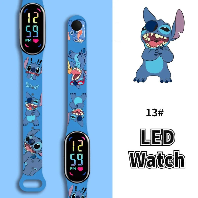 Stitch Children Watches Girls Waterproof Sport ,Touch Screen Watch Digital Clock Bracelet Gifts.