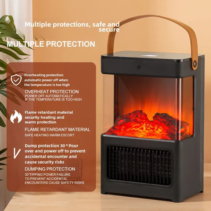 New simulated flame heater electric 2000W  bathroom heater fireplace