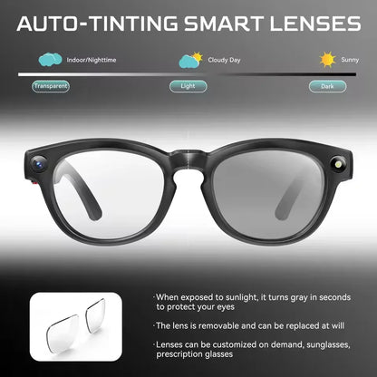 8K HD AI Smart Glasses, Chat GPT 800MP Camera, Bluetooth, Call AI Translation ,Voice Assistant Control ,Sunglasses Women Men 2026.