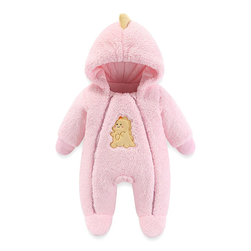 Newborn Baby Winter Jacket  Hooded  Romper   Boys  Girl  0 to 12 Months