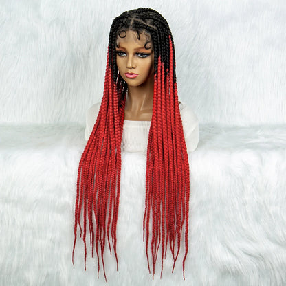 KIMA Colorful Braided Wig | Full Lace | Butterfly Locs & Dreadlocks Options