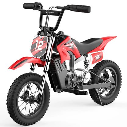 A12 Children's Electric Bicycle, 36V 5.2Ah Battery,350W Motor 12 inch inflatable tire City E-bike.