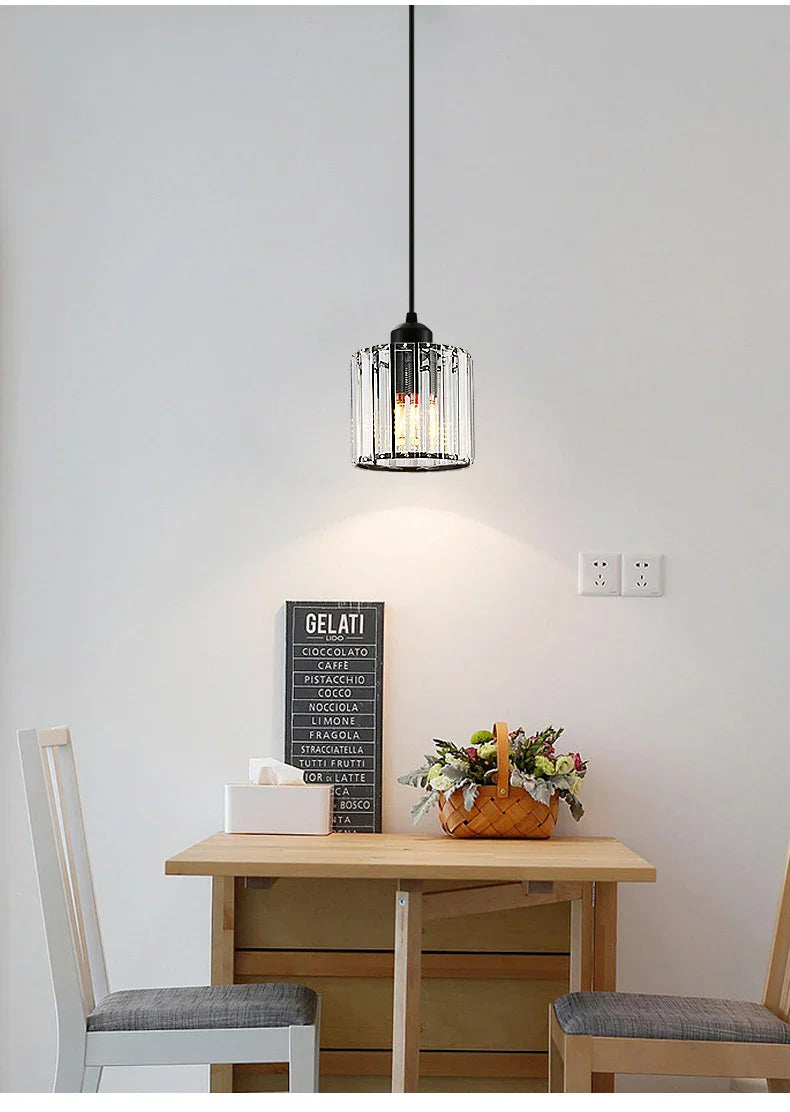 LED Creative Personality Crystal Ceiling Lamp Corridor Entrance Chandelier.