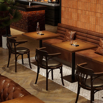 Retro Bar Dining Table and Chair Combination, Booth Table Chair, Dining