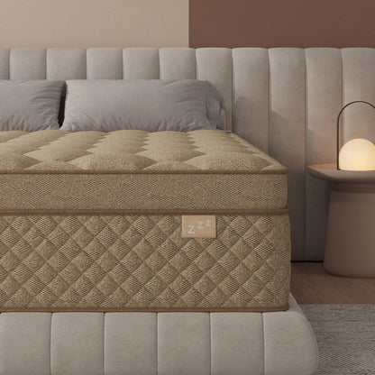 12"14" Gel Memory Foam Hybrid Pocket Spring Mattress Twin Full, Queen, King Bed Mattress In A Box.