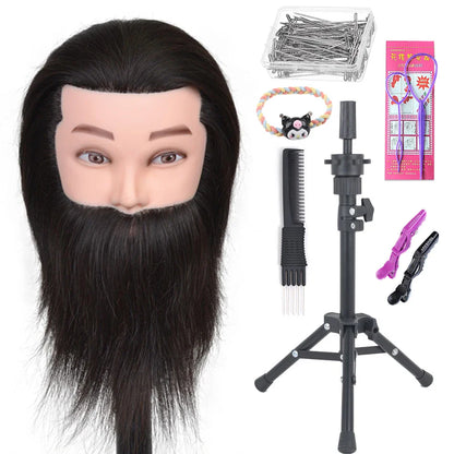 100% Real Human Hair Mannequin ,Styling Heads Cosmetology Practice Heads.