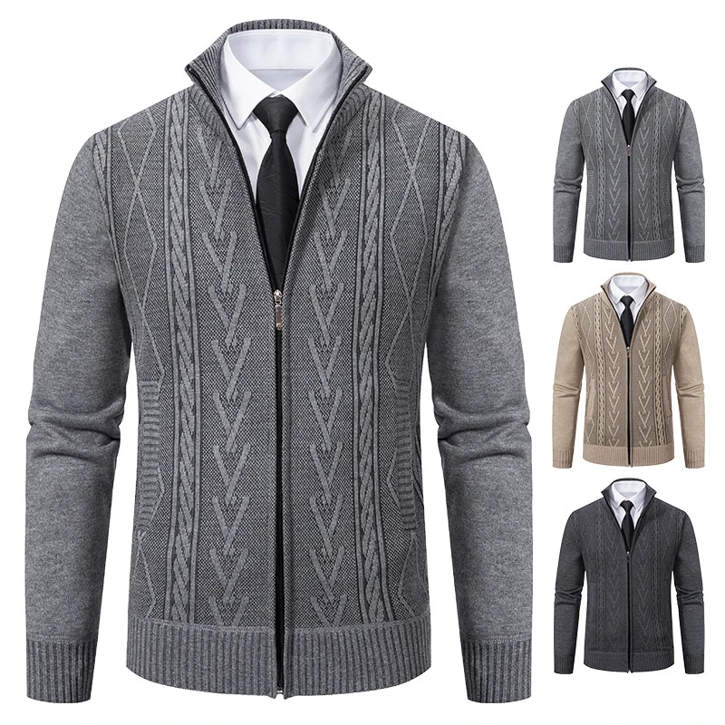 2023 autumn and winter new cashmere padded warm casual knitted sweater.