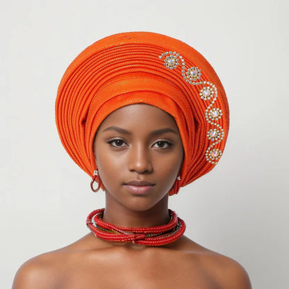 African Head tie Turbans for Women Muslim Headwear.