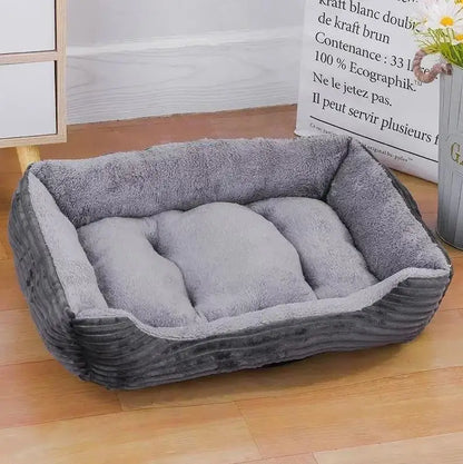 Large Pet House Dog Bed, Cat Mat, Long Plush Deep Sleeping Warm Soft Small Dog Cushion.