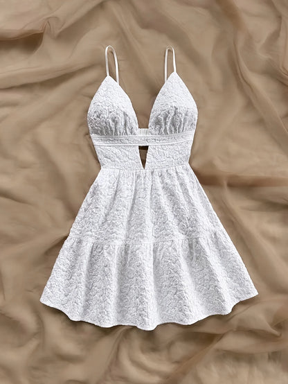 Women Spring Summer Pure Color Strapless, Backless ,Elegant Dress Chic Minimalist Design.