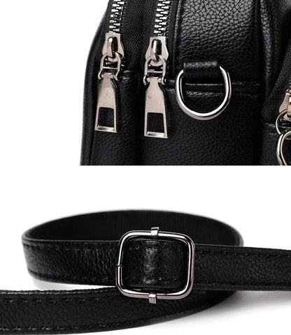 PU Leather Casual Crossbody Bag for Women | Shell Purse & Handbag (Lady Luxury Design Small Shoulder Messenger Bag)
