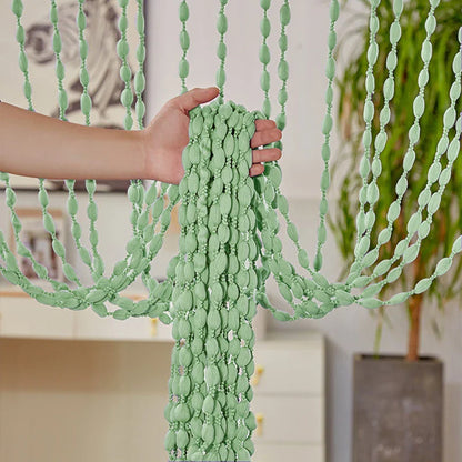 Polyester Door Beaded Curtains Lantern Tassel Cord Curtains.