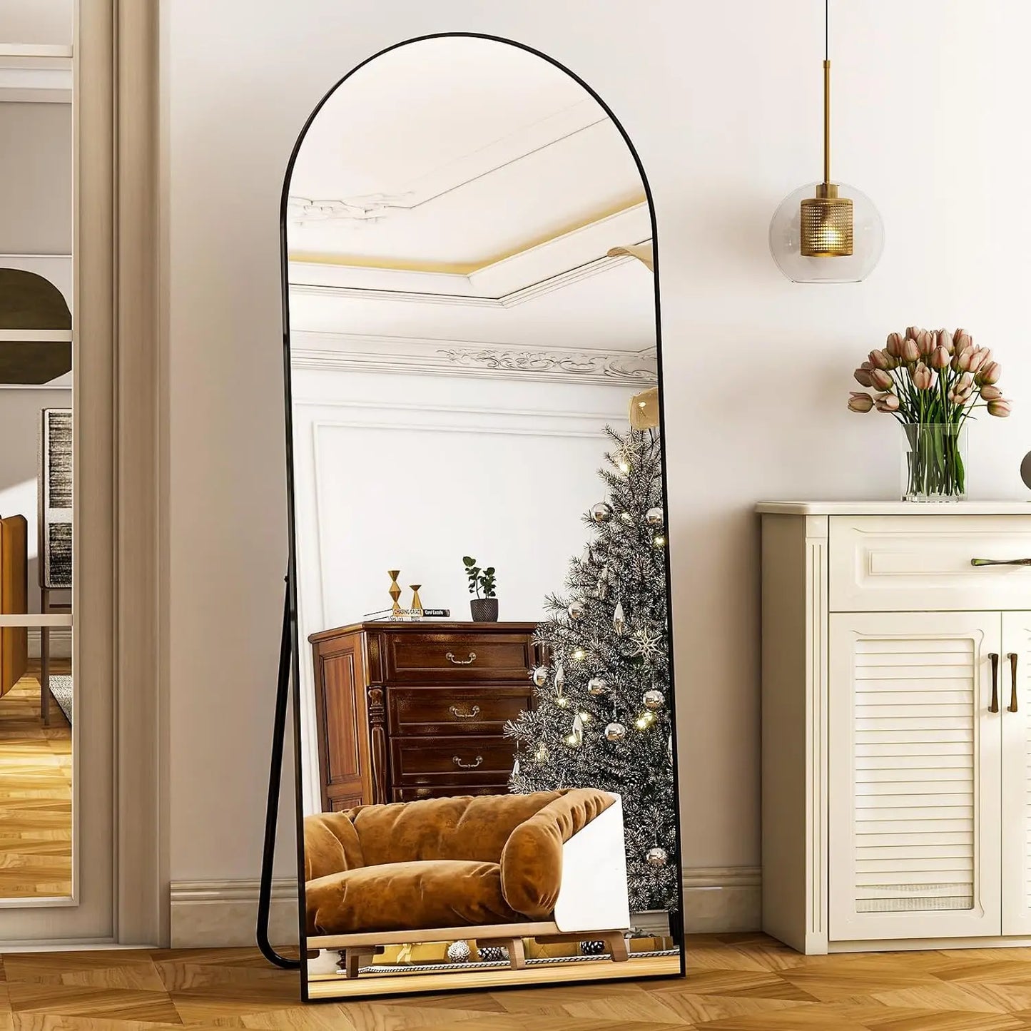 26" x 71" Full Length Mirror - Aluminum Alloy Frame Full Body Extra Large Floor Mirror.