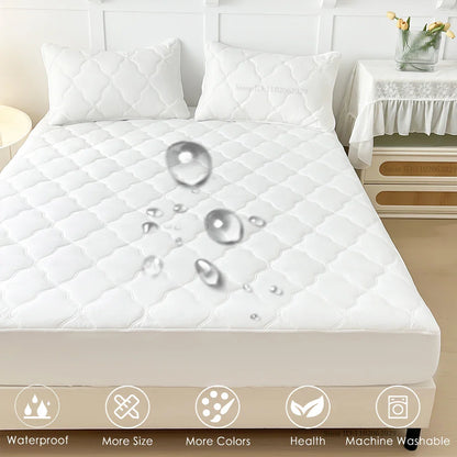 Waterproof Bedspreads Covers Fitted Sheets for Single/ Double/King/Queen Beds